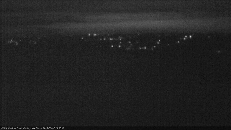Lake Travis webcam, May 7, 2017 8:25 PM CT