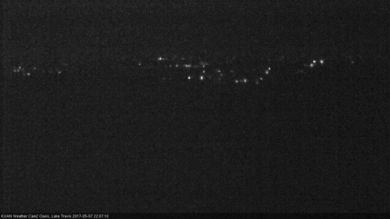 Lake Travis webcam, May 7, 2017 9:20 PM CT