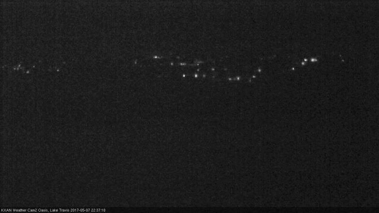 Lake Travis webcam, May 7, 2017 9:50 PM CT