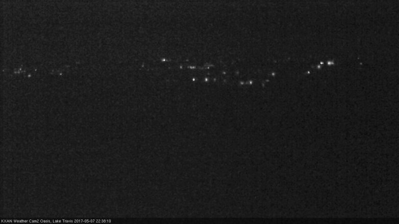 Lake Travis webcam, May 7, 2017 10:00 PM CT