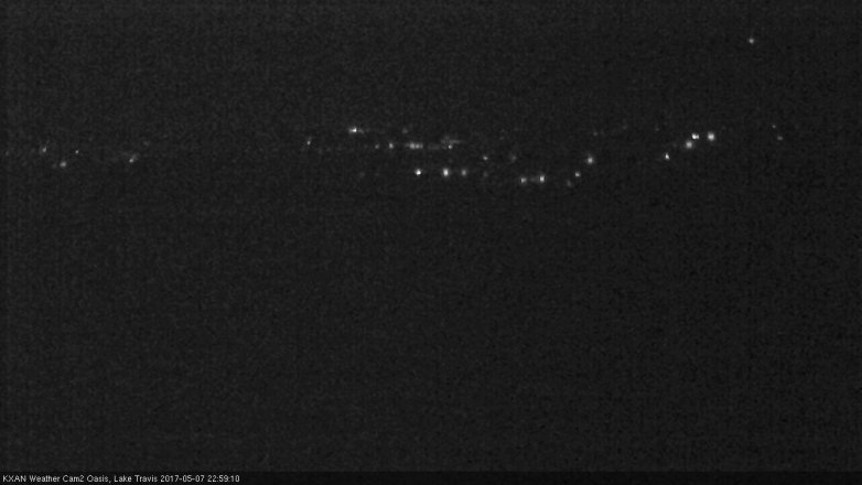 Lake Travis webcam, May 7, 2017 10:15 PM CT