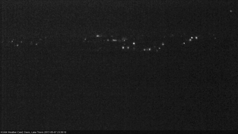 Lake Travis webcam, May 7, 2017 11:00 PM CT