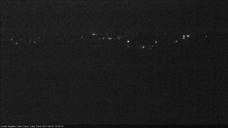 Lake Travis webcam, May 7, 2017 11:30 PM CT