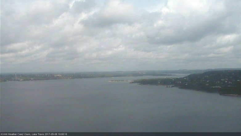 Lake Travis webcam, May 8, 2017 9:30 AM CT