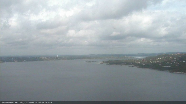 Lake Travis webcam, May 8, 2017 9:35 AM CT