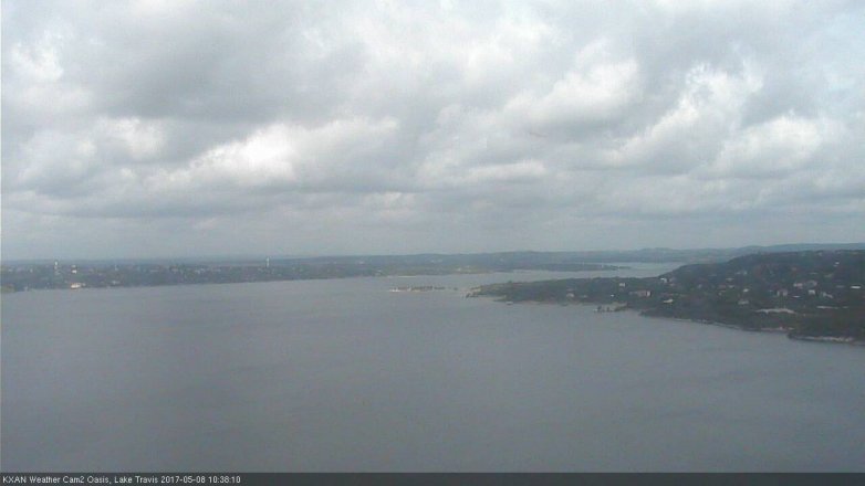 Lake Travis webcam, May 8, 2017 10:05 AM CT