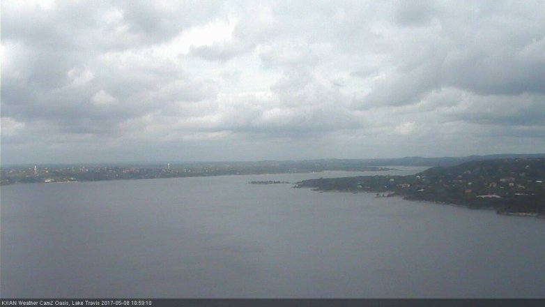 Lake Travis webcam, May 8, 2017 10:20 AM CT