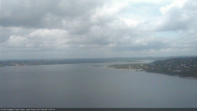 Lake Travis webcam, May 8, 2017 10:35 AM CT