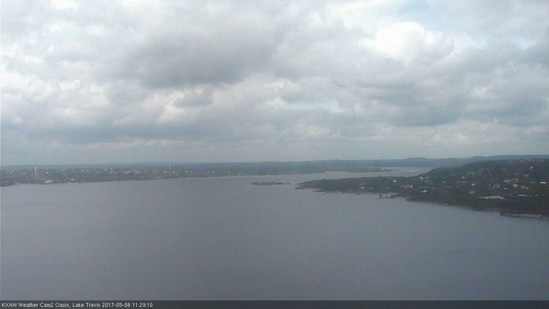 Lake Travis webcam, May 8, 2017 10:50 AM CT