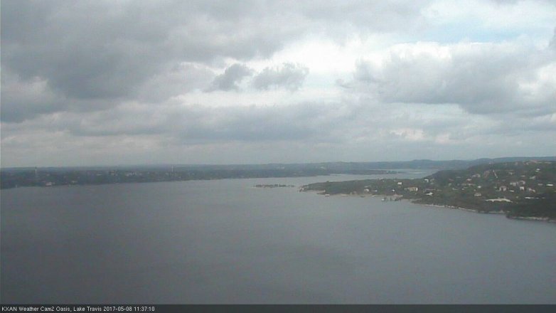 Lake Travis webcam, May 8, 2017 10:55 AM CT