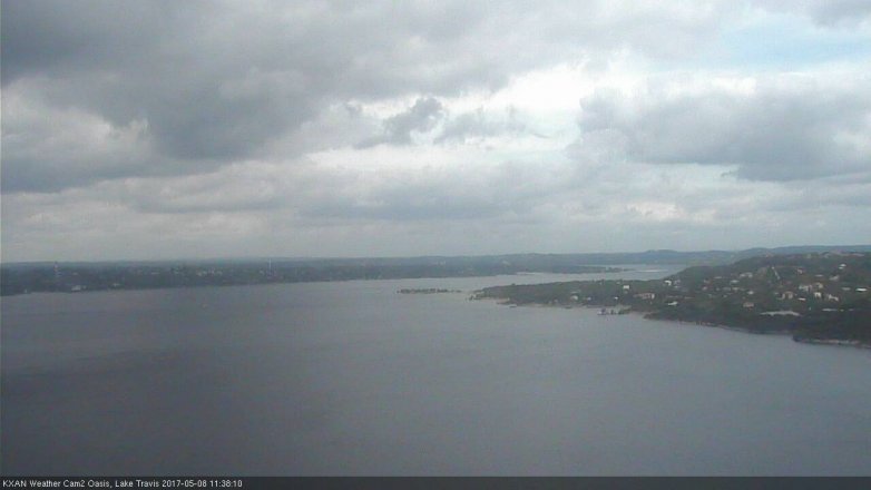 Lake Travis webcam, May 8, 2017 11:05 AM CT