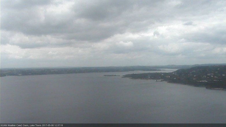 Lake Travis webcam, May 8, 2017 11:55 AM CT