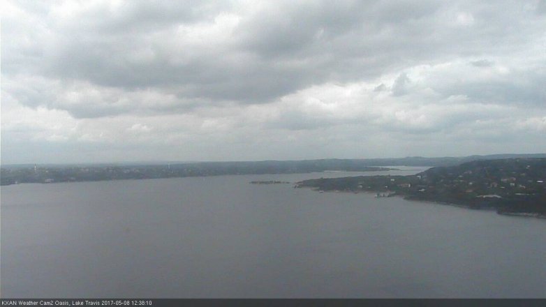 Lake Travis webcam, May 8, 2017 12:00 PM CT