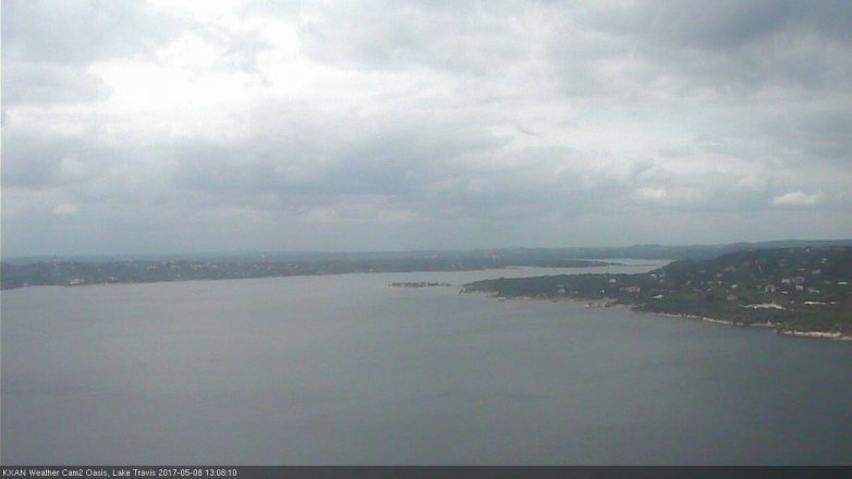 Lake Travis webcam, May 8, 2017 12:30 PM CT