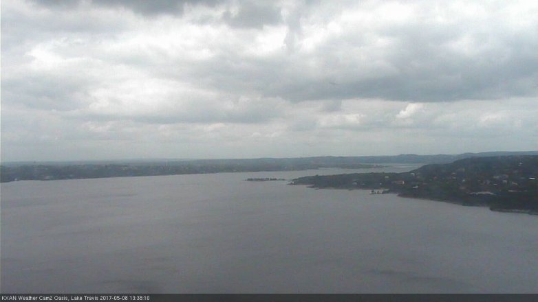 Lake Travis webcam, May 8, 2017 12:55 PM CT