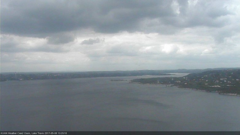 Lake Travis webcam, May 8, 2017 1:00 PM CT