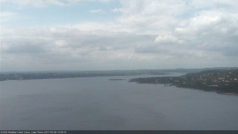 Lake Travis webcam, May 8, 2017 1:05 PM CT