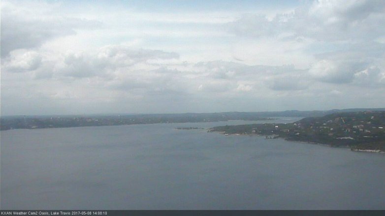 Lake Travis webcam, May 8, 2017 1:20 PM CT