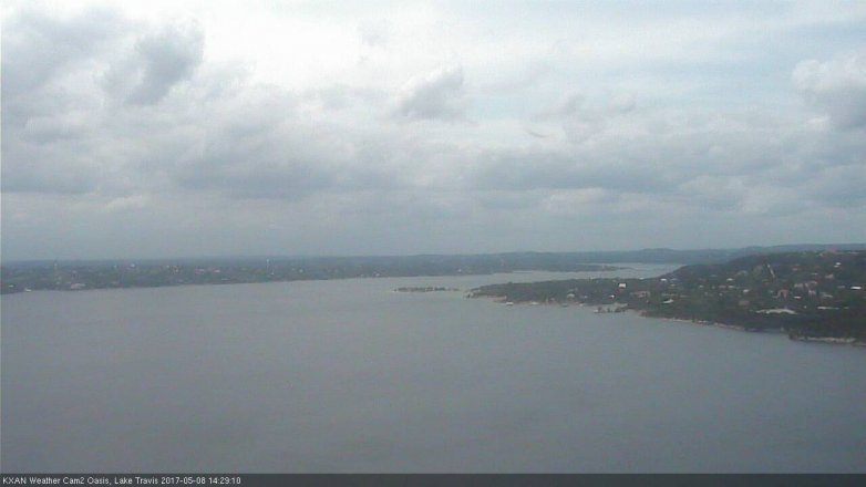 Lake Travis webcam, May 8, 2017 1:35 PM CT