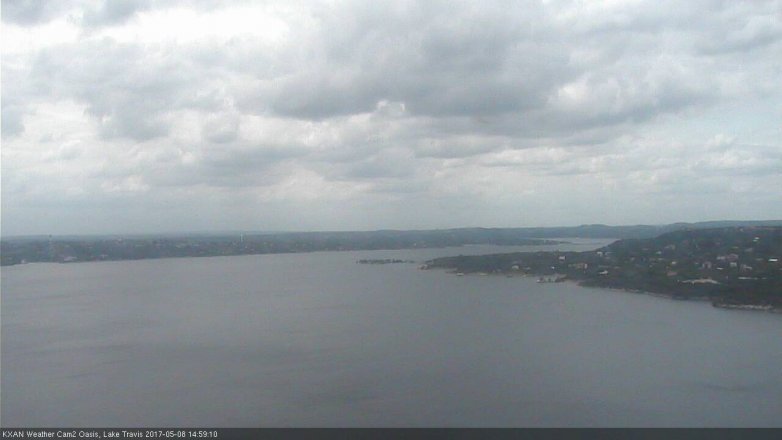 Lake Travis webcam, May 8, 2017 2:10 PM CT