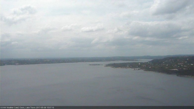 Lake Travis webcam, May 8, 2017 2:25 PM CT
