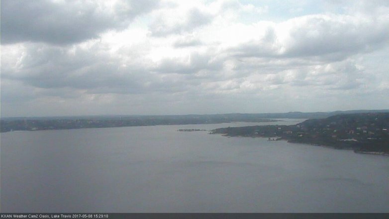 Lake Travis webcam, May 8, 2017 2:50 PM CT