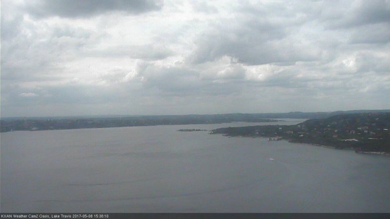 Lake Travis webcam, May 8, 2017 3:00 PM CT