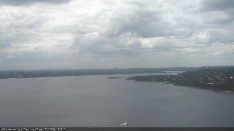 Lake Travis webcam, May 8, 2017 3:05 PM CT