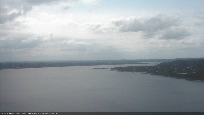 Lake Travis webcam, May 8, 2017 3:10 PM CT