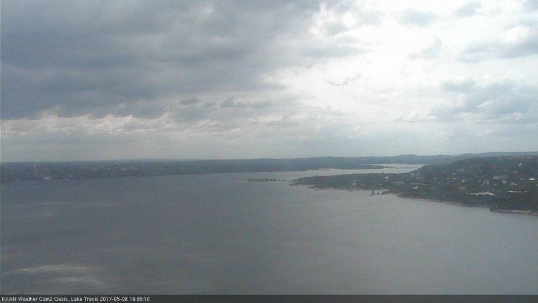 Lake Travis webcam, May 8, 2017 3:25 PM CT