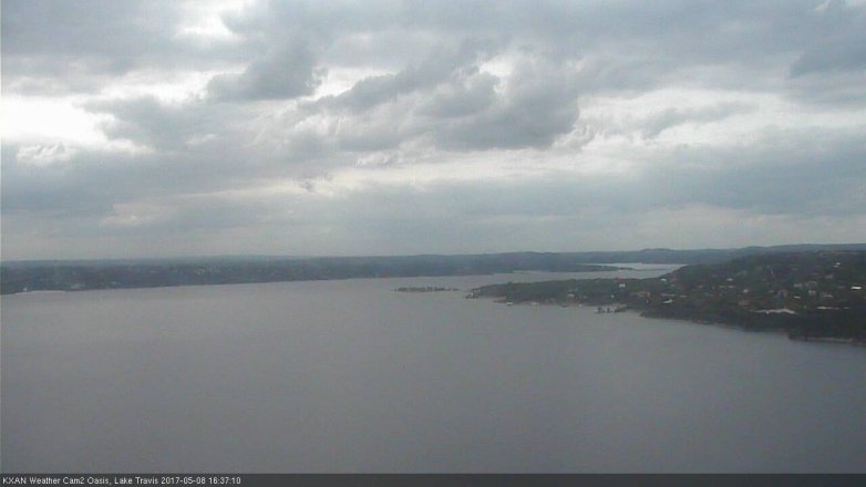Lake Travis webcam, May 8, 2017 3:45 PM CT