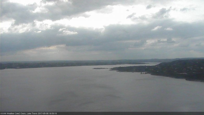 Lake Travis webcam, May 8, 2017 4:05 PM CT