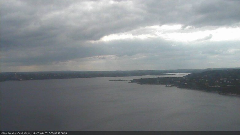 Lake Travis webcam, May 8, 2017 4:30 PM CT