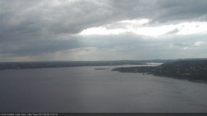 Lake Travis webcam, May 8, 2017 4:35 PM CT