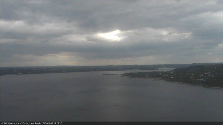 Lake Travis webcam, May 8, 2017 4:55 PM CT