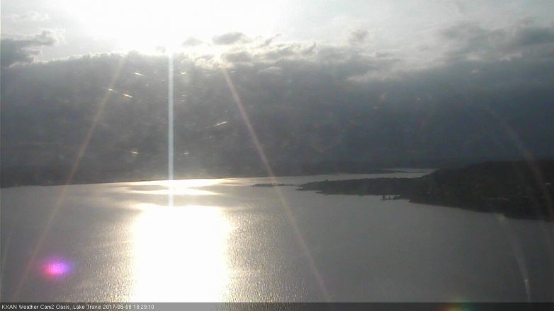 Lake Travis webcam, May 8, 2017 5:40 PM CT