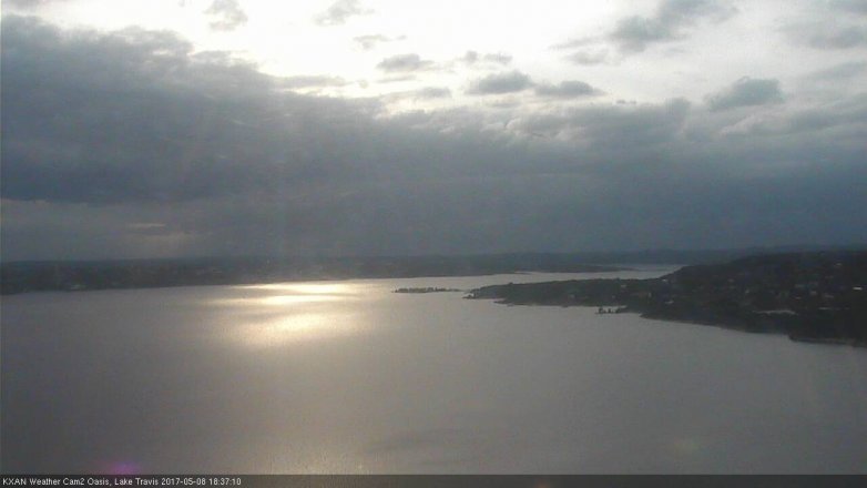 Lake Travis webcam, May 8, 2017 5:45 PM CT