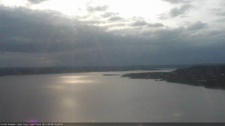 Lake Travis webcam, May 8, 2017 5:50 PM CT