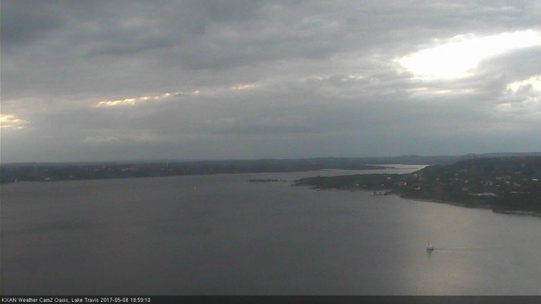 Lake Travis webcam, May 8, 2017 6:10 PM CT
