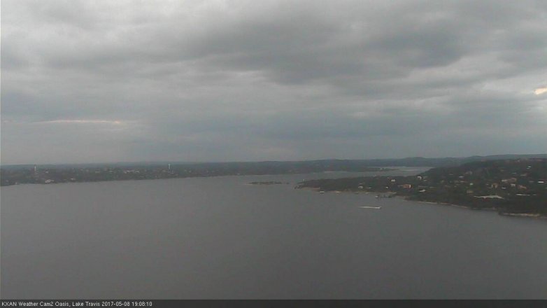 Lake Travis webcam, May 8, 2017 6:15 PM CT