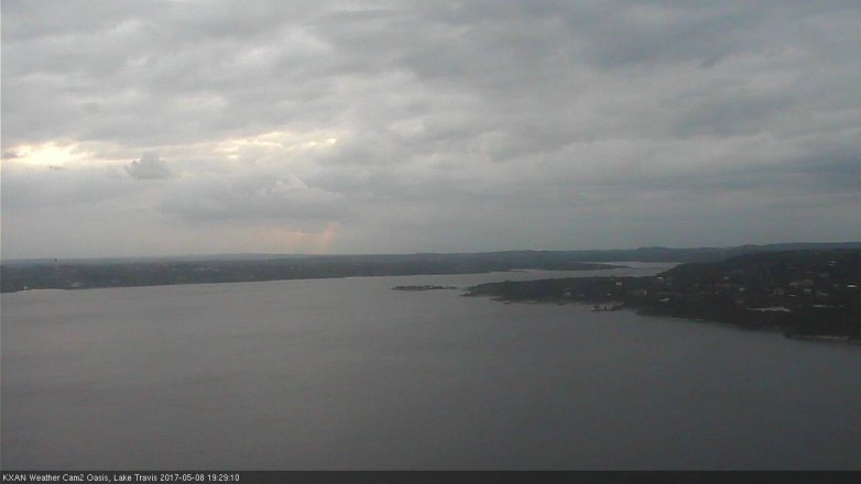 Lake Travis webcam, May 8, 2017 6:45 PM CT