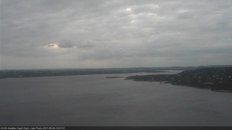 Lake Travis webcam, May 8, 2017 7:05 PM CT