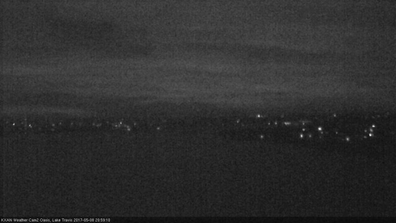 Lake Travis webcam, May 8, 2017 8:25 PM CT