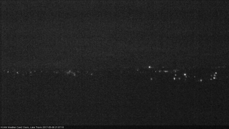 Lake Travis webcam, May 8, 2017 8:30 PM CT