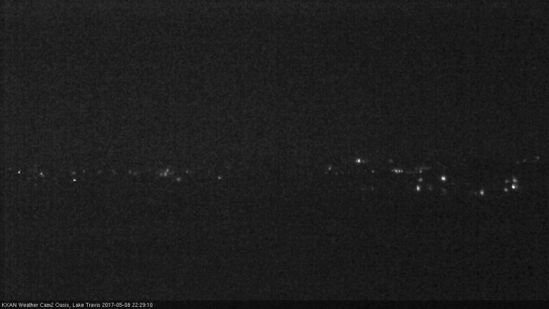 Lake Travis webcam, May 8, 2017 9:45 PM CT