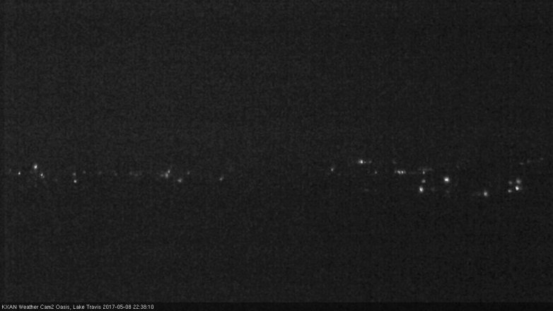 Lake Travis webcam, May 8, 2017 10:05 PM CT