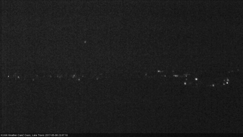 Lake Travis webcam, May 8, 2017 10:15 PM CT