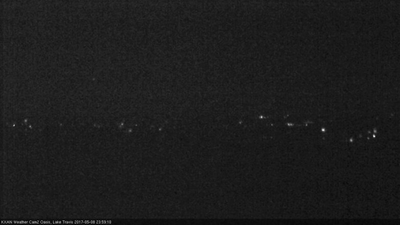 Lake Travis webcam, May 8, 2017 11:30 PM CT