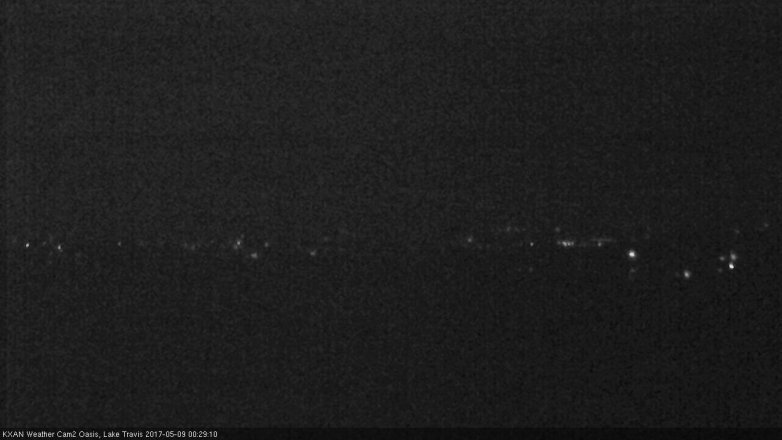 Lake Travis webcam, May 8, 2017 11:45 PM CT