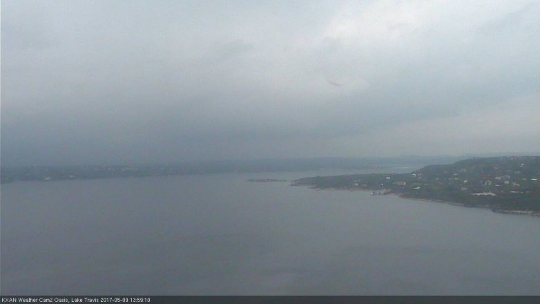 Lake Travis webcam, May 9, 2017 1:10 PM CT